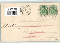 76131 W7500 Thomashof 1904 Gebrauchsspuren Gast- und Kurhaus Stauchungen