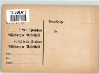 W3340 Wolfenbüttel , Niedersachs Asseburger Apfelsaft Süßmosterei Fritz Reinhard Goeze Getränk alkoholfrei