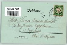 85354 W8050 Freising , Oberbay 1898 Lithographie / Mondschein Wappen Domberg Freisinger Dom