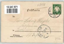 86807 W8938 Buchloe 1900 Lithographie Bahnhof Marktstraße Gasthaus Kellergarten