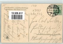 01587 O8400 Riesa 1908 - Wettinerstraße Kaiser Wilhelm-Platz Friseursalon