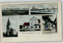 64584 W6083 Biebesheim am Rhein - Zuckerfabrik Frankenthal Chemische Fabrik Bahnhof Kirche
