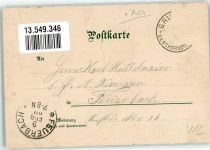73630 W7064 Grunbach , Rems 1902 Lithographie Gasthaus zum Hirsch Hirschkopf