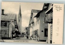 87561 W8980 Oberstdorf - Kirchstraße Hotel Löwen Kirche St. Johannes Baptist
