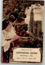 67000 Strasbourg Straßburg 1913 Foto AK Ausstellung Landwirtschaft 1913 Tracht Münster