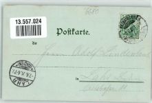 97980 W6990 Neunkirchen , Kr Bad Mergentheim 1901 Lithographie Kath. Kirche
