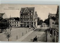 Insterburg Tschernjachowsk 1917 Foto AK Buttermarkt Wilhelmstrasse Geschäft Feldpost WK I