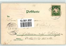 82431 W8113 Kochel a. See 1899 Lithographie Verläufer Druck um 1890 Posthilfstelle Kochel Kochelsee Gasthaus zum grauen Bären Alpen