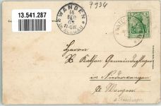 89617 W7934 Untermarchtal 1905 Gebrauchsspuren Schule Gasthaus zum Hirsch Kloster Untermarchtal Stauchungen Foto AK