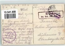 46483 W4230 Wesel a Rhein 1917 - Breiter Weg Feldpoststempel