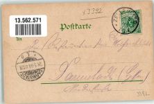 38678 W3392 Clausthal-Zellerfeld 1899 Lithographie Hotel Deutsches Haus Rosenzweig