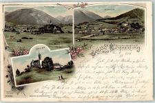 83324 W8222 Ruhpolding 1900 Lithographie Maria Eck