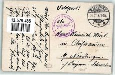 99752 O5502 Bleicherode 1918 - Vogelberg Schützenplatz Gasthaus Schützenhaus Stempel Reservelazarett