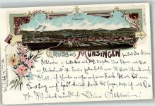 72525 W7420 Münsingen , Württ 1899 Lithographie