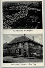 99189 O5101 Haßleben , Thür - Fliegeraufnahme Gasthaus-Metzgerei Voigt