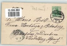 06749 O4400 Bitterfeld 1903 - Lindenstraße Kaiserl. Postamt Amtsgericht