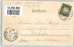 86316 W8904 Friedberg , Bay 1899 Lithographie Rathaus Wallfahrtskirche Herrgottsruh Unterberg