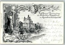 68159 W6800 Mannheim 1902 - 49. General-Versammlung der Katholiken Deutschlands 1902 Madonnenfigur selten