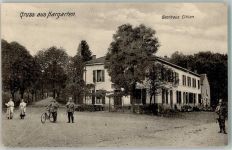 66701 W6645 Hargarten , Saar 1915 - Gasthaus Cillien Fahrrad Uniform Königlich Preussische XVI. Armeecorps