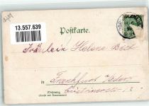 61440 W6370 Oberursel Taunus 1898 Gebrauchsspuren Lithographie Gartengasthaus Hohemark