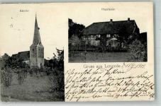 38268 W3325 Lengede 1909 - Dorfkirche Pfarrhaus