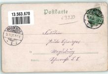 38350 W3330 Helmstedt 1901 Lithographie Hotel Waldfriede Gartenwirtschaft