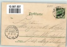 47574 W4180 Goch 1897 Lithographie Vossstrasse Steintor Pfarrkirche Marktplatz Verlag Ottmar Zieher-München
