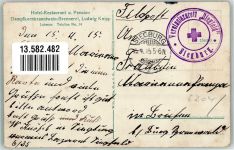 53797 W5204 Lohmar , Rheinl 1915 - Hotel-Gasthaus Knipp Vereinslazarett-Stempel