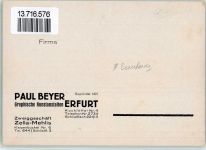O5000 Erfurt Paul Beyer Werbung Graphische Kunstanstalt Bauhaus BOAKC