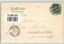 47051 W4100 Ruhrort 1903 Prägedruck Neues Amtsgericht Kaiserl. Postamt Kriegerdenkmal Kaiserdenkmal Lithographie