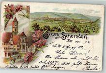 73614 W7060 Schorndorf , Württ 1897 Lithographie Schorndorf um 1900 Grafenberg