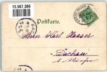 67210 Obernai Oberehnheim 1899 Gebrauchsspuren Lithographie Tracht Rathaus Fruchthalle Denkmal Sechs eimer Brunnen Bahnpost Strassburg Molsheim Zug 642