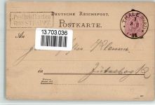 06502 O4308 Thale BOAKC Vorläufer 1887 Privatganzsache Hotel Rosstrappe