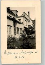 78647 W7218 Trossingen Privatfoto AK Wohnhaus mit Garten Ort lt. Stempel