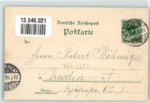 17419 O2252 Seebad Ahlbeck 1896 Lithographie Seesteg Strand Hotel Wendicke