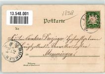 86911 W8918 Dießen a. Ammersee 1898 Lithographie Beyerdiessen Klostergarten Wasserfall Klosterkirche Ammersee Salondampfer Verlag Ottmar Zieher-München