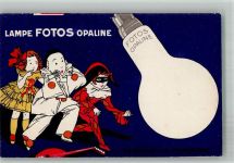 Fotos Opaline Clown Pierrot Werbung Fabrication Grammont Lampe BOAKC