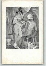 Eberz Josef Zirkusmädchen Neue Kunst Hans Goltz um 1920 Expressionismus BOAKC