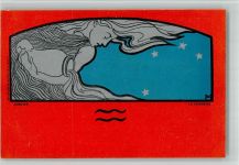 Janvier Januar Le Verseau Sternzeichen BOAKC Jugendstil Meunier BOAKC
