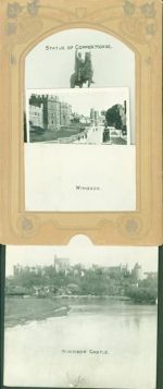 Windsor Berkshire Jugendstil 12 Bilder vom Schloss Statue of Copper Horse Besondere Karte Mechanik Zieh AK