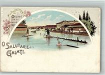 98070 Galati Mamertino 1897 BOAKC Floss Schwimmbad Lithographie