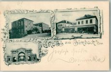84359 W8346 Simbach a. Inn 1898 - Bahnof Kaufhaus Stolz Innbrücken-Portal