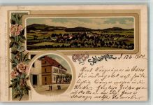 Schlaupitz Slupice 1900 BOAKC Gasthaus Lithographie