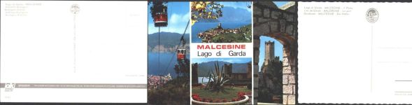 37018 Malcesine - Lot mit 9 div AK