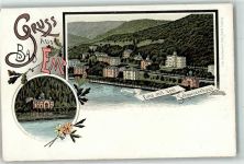 56130 W5427 Bad Ems Lithographie Ems Schweizerhaus Russische Kirche