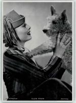 Ellen Frank mit Hund Ross Verlag Filmschauspieler FOTO KEINE AK
