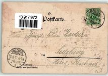 68159 W6800 Mannheim 1897 Lithographie Kaiserdenkmal Neckarbrücke Schiff Boot Fabrik Gruss