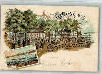Gotzlow Goclaw 1900 BOAKC Hafen Regatta Gasthaus Lithographie
