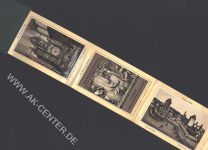 67000 Strasbourg Straßburg (Elsass) Gebrauchsspuren Lithographie Leporello 18 Ansichten 174 cm x 10 cm