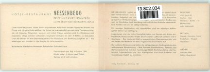 32816 W4938 Schieder Klapp AK Hotel-Restaurant Nessenberg